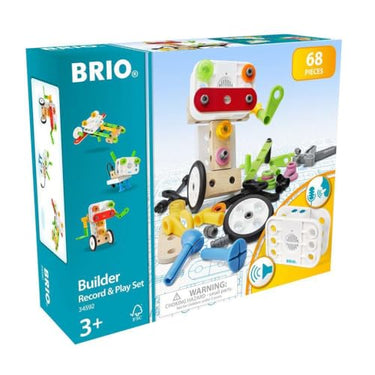 BRIO Builder 34592 Soundmodul-Konstruktionsset, 67 TLG. - Ganz einfach Sounds aufnehmen und so die eigenen Kreationen zum Leben erwecken - Für Kinder ab 3 Jahren im Sale